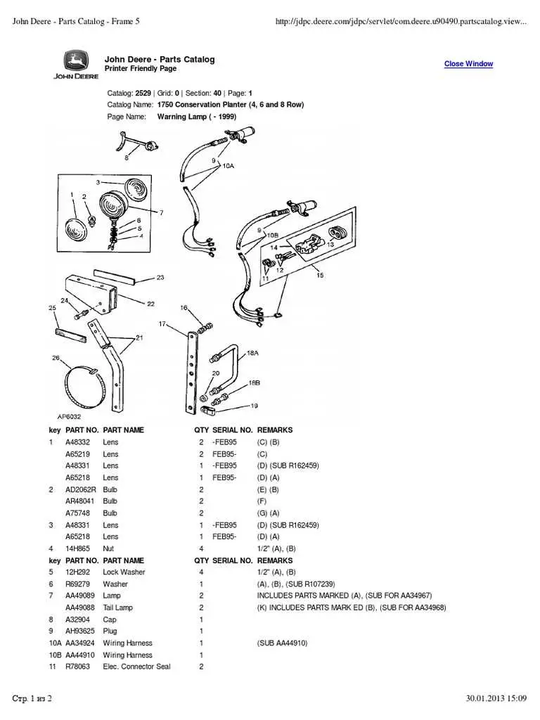 john deere 630f electrical connector pin diagram