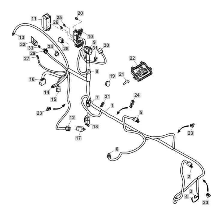 john deere 630f electrical single pin connector diagram