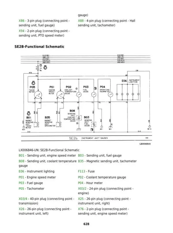 john deere 6400 parts diagram