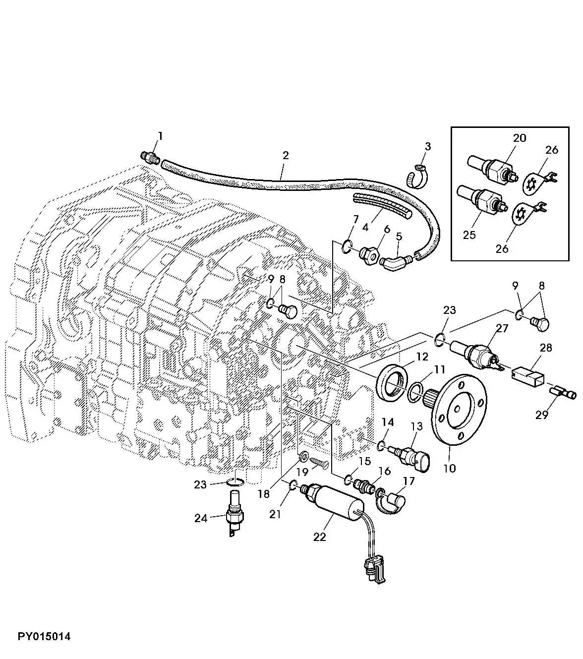 john deere 6415 parts diagram