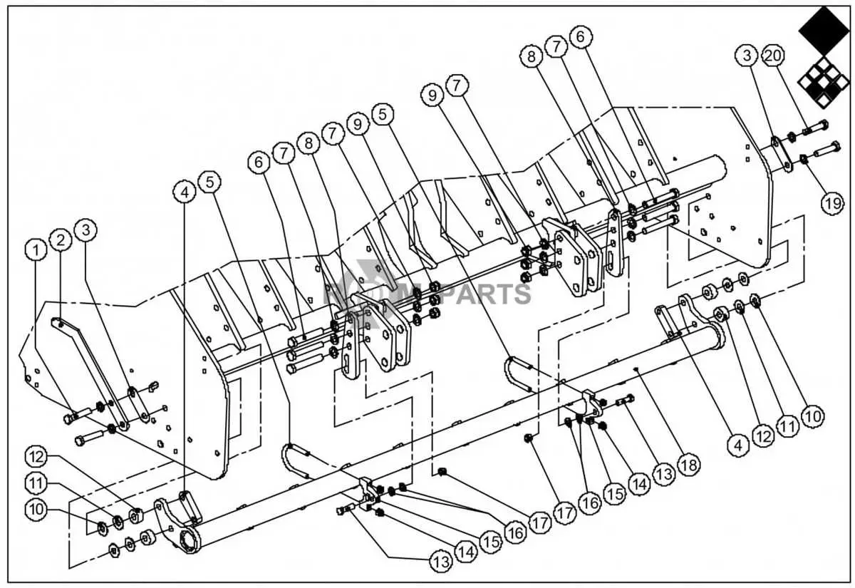 john deere 665 tiller parts diagram