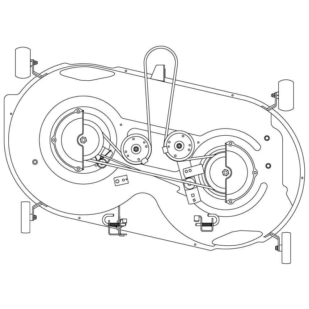 john deere 68 riding mower belt diagram