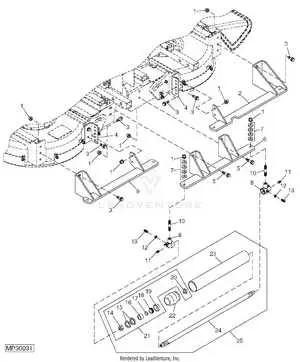 john deere 7 iron deck belt diagram