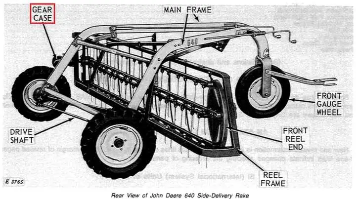 john deere 702 rake parts diagram