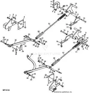 john deere 72d mower lift parts diagram