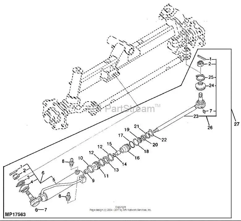 john deere 752 tedder parts diagram