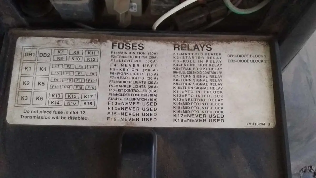 john deere 8420 fuse panel diagram