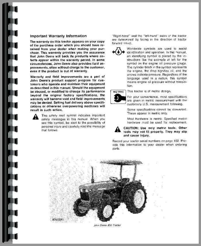 john deere 950 parts diagram