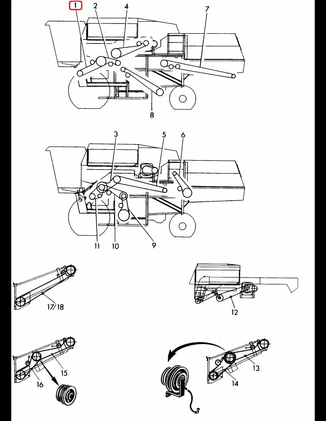 john deere 9500 parts diagram