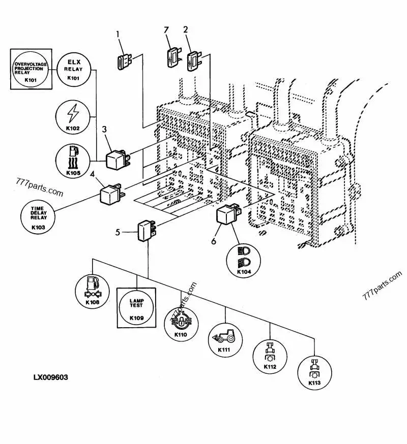 john deere 9500 relay diagram