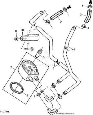 john deere 955 oil cooler diagram