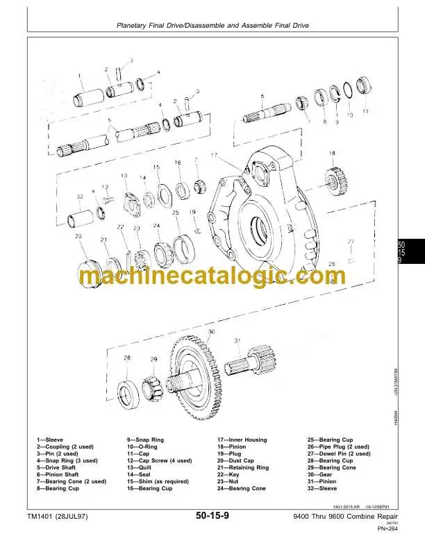 john deere 9600 wiring diagram