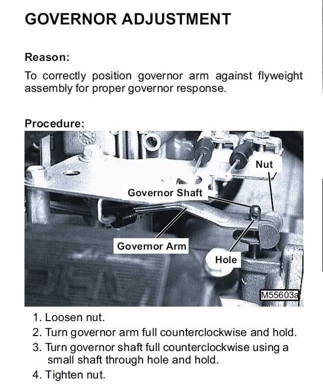 john deere a governor diagram