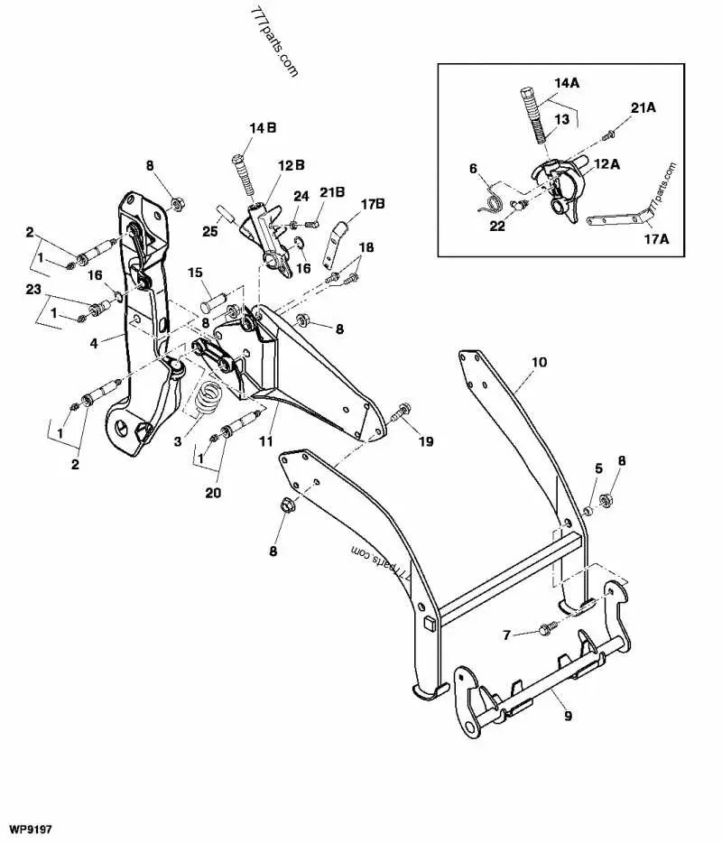 john deere a parts diagrams