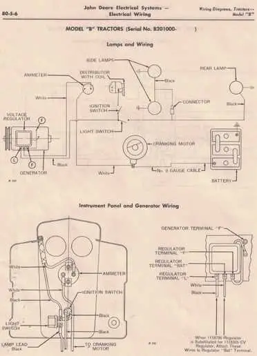john deere b wiring diagram