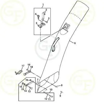 john deere bagger parts diagram