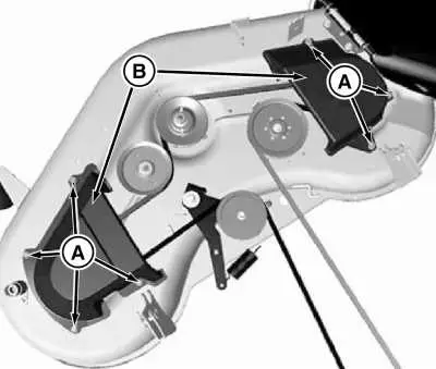 john deere blade belt diagram