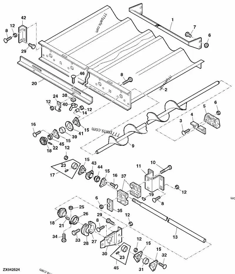 john deere cts parts diagram
