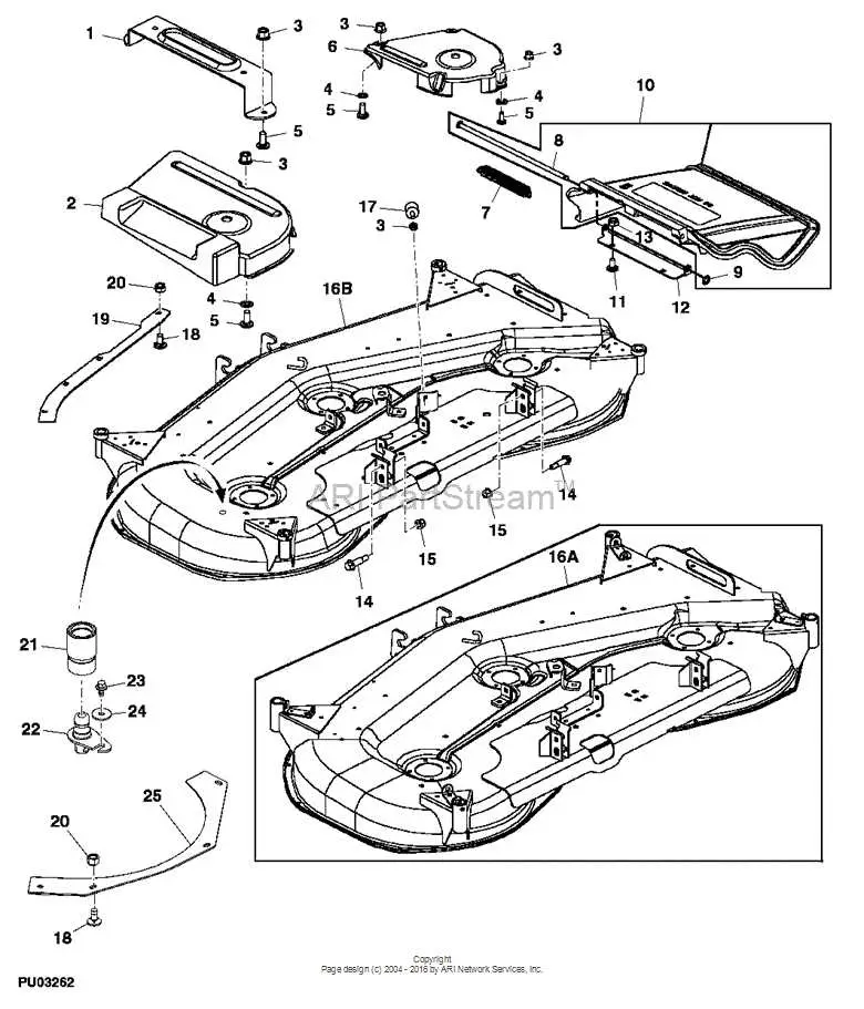 john deere d110 mower deck pictorial diagram