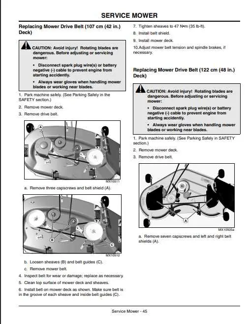 john deere d110 mower deck pictorial diagram