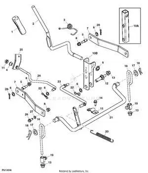 john deere d110 mower deck pictorial diagram