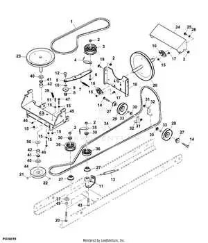 john deere d130 transmission drive belt diagram
