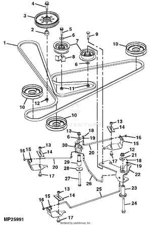 john deere d140 belt diagram 48 inch