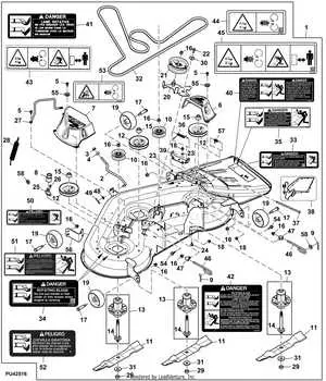 john deere d140 mower deck diagram