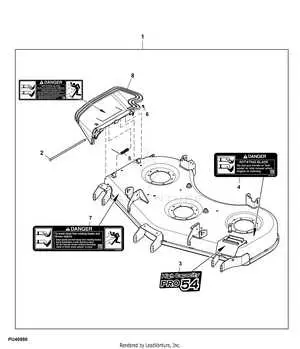 john deere d170 54 inch mower deck diagram