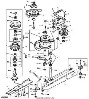 john deere deck blade belt diagram