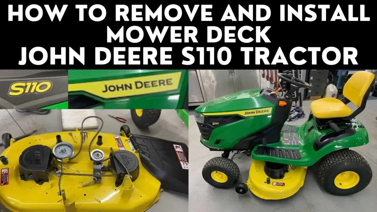 john deere diagram for changing the tray