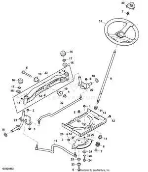 john deere e100 deck diagram