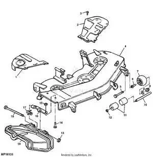 john deere e110 deck belt diagram