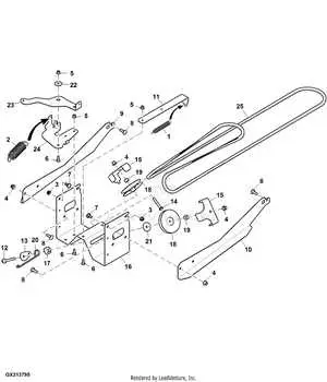 john deere e170 48 deck belt diagram