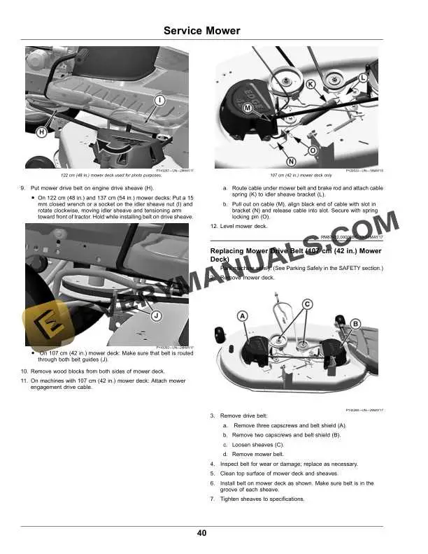 john deere e180 belt diagram