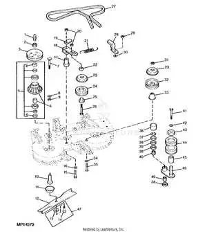 john deere f525 48 parts diagram