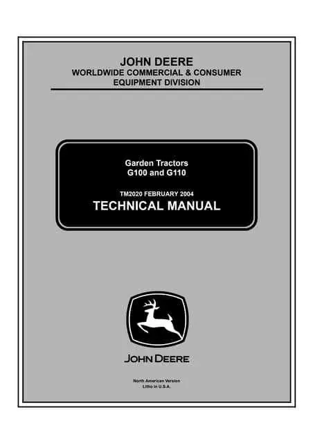 john deere g110 parts diagram