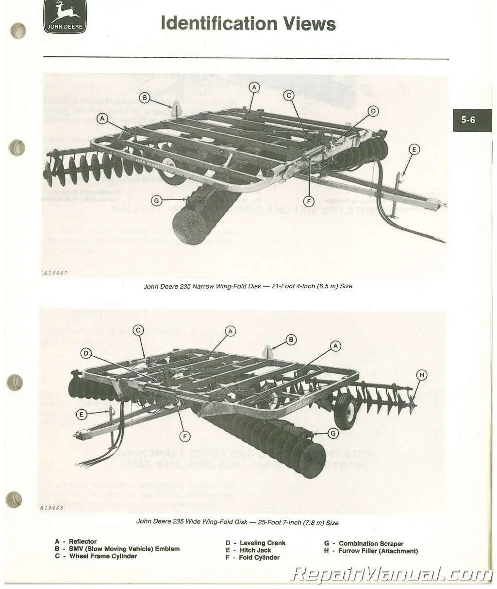 john deere gt 235 replacement diagrams
