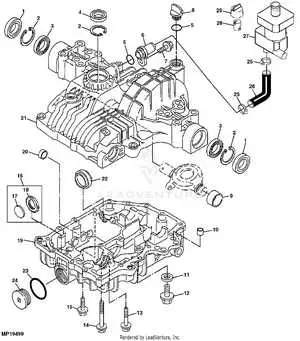 john deere gt245 transmission drive belt diagram