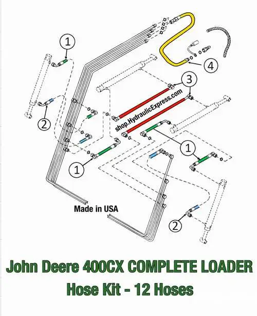 john deere h120 loader parts diagram