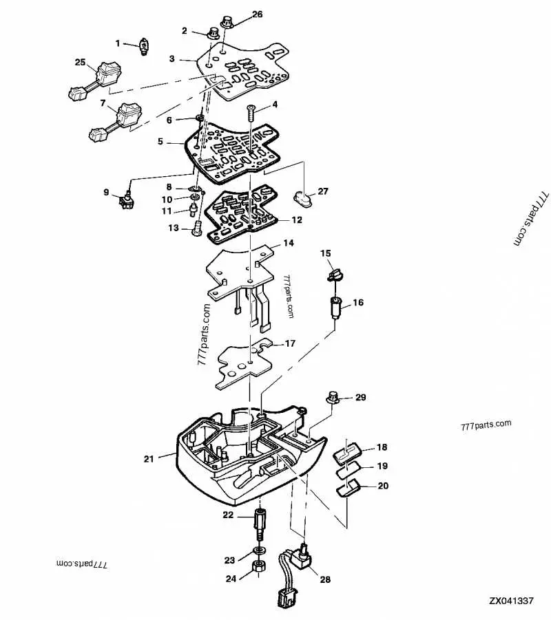 john deere h717a parts diagram