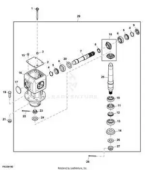john deere hx14 parts diagram
