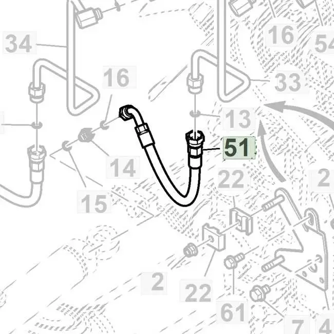 john deere hydraulic hose diagram
