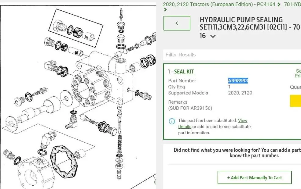 john deere hydraulic pump diagram