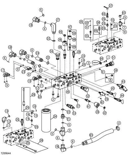john deere hydraulics diagram x 748 parts control valve