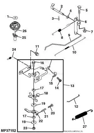 john deere jx75 blade control lever diagram