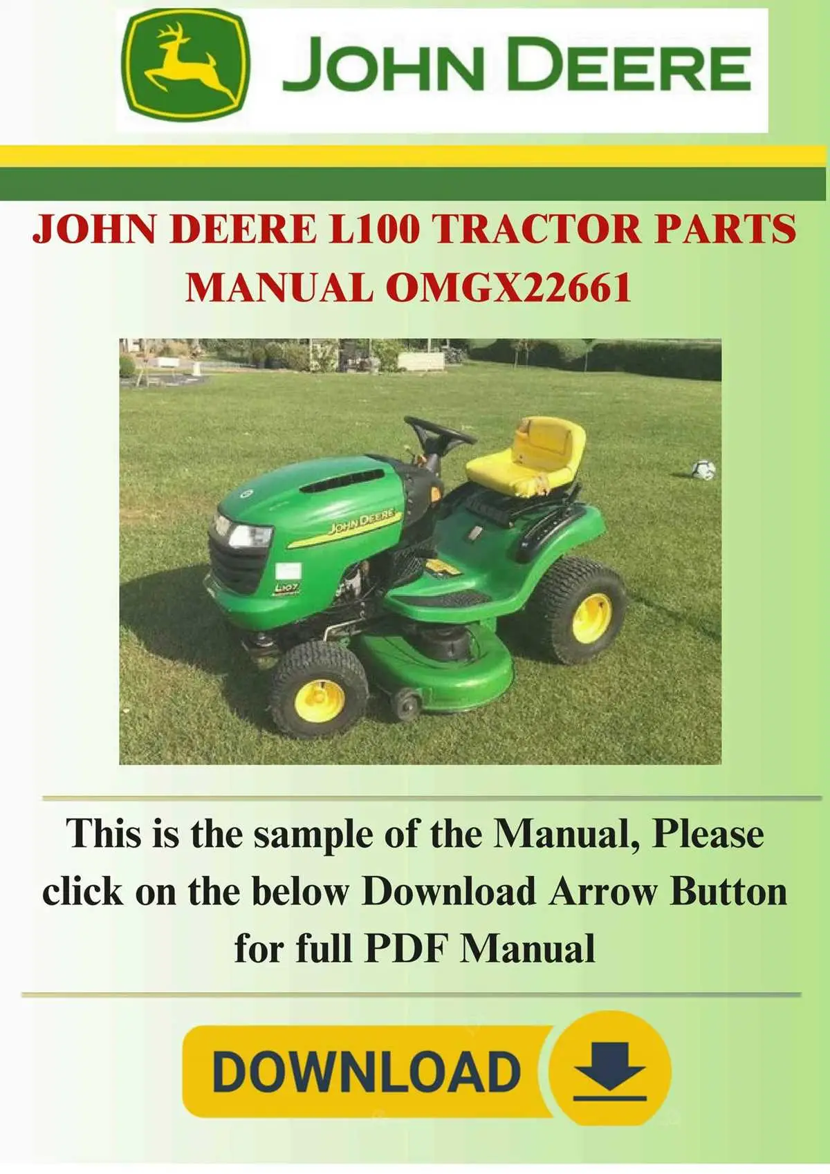 john deere l110 engine parts diagram