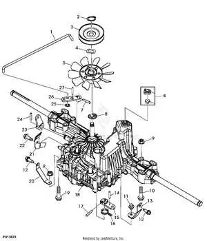 john deere l118 drive belt diagram