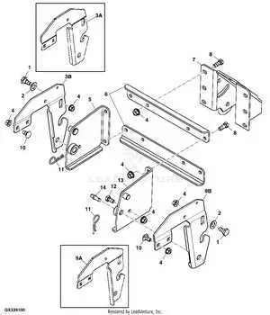 john deere la100 mower deck parts diagram