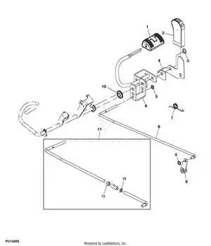 john deere la115 mower deck diagram